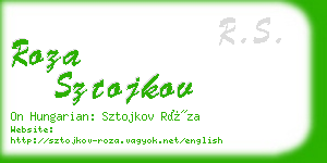 roza sztojkov business card